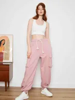 Брюки Toccotwo Карго Розовые