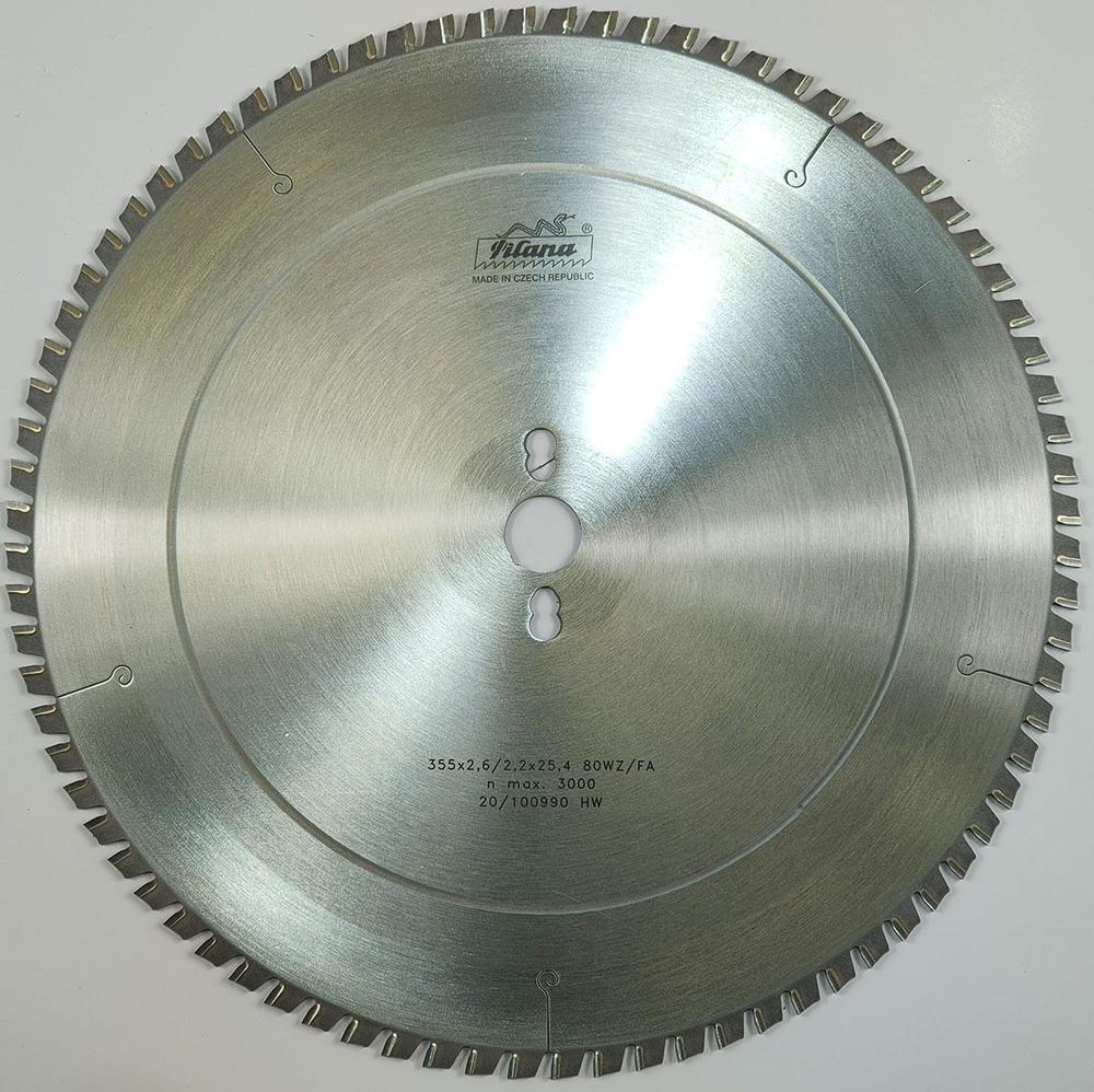 Пила дисковая TCT "Pilana" 355x2.6/2.2x25.4 z80 88 WZ/FA