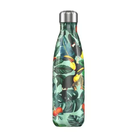 Chilly's Bottles - Термобутылка Toucan 3D Tropical объемом 500 мл / артикул   B500TRTOU_3D  / GTIN 0718879586395