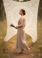 Платье Комбинация бежевого цвета