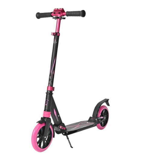 Самокат Тech Тeam City Scooter pink 1/2, розовый