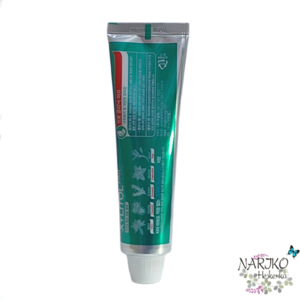 Укрепляющая эмаль зубная паста MUKUNGHWA Xylitol Pro Clinic c экстрактами трав, 130 гр.