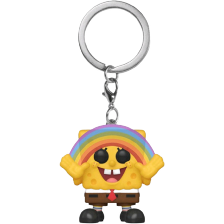Брелок Funko Pocket POP! Keychain: SpongeBob: SpongeBob w/Rainbow