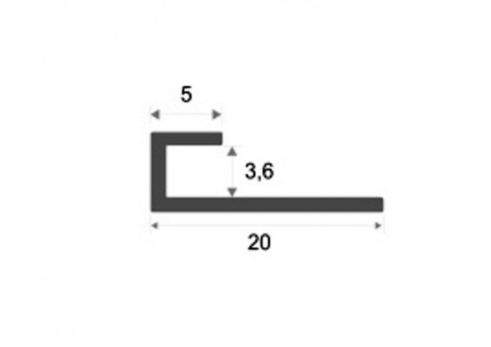 Алюминиевый профиль ПО-166 2700 мм