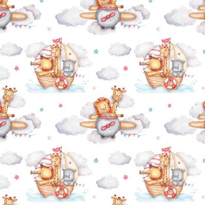 Веселые путешественники (на белом фоне)