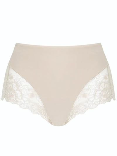 Трусики-слипы с кружевом Greta (Размер: XXXL) (Цвет: телесный)