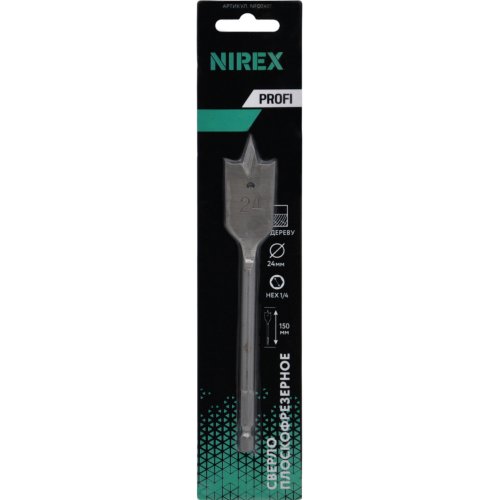 Сверло NIREX Profi плоскофрезерное 24*150 мм NFD2401