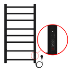 Полотенцесушитель электр. Azario Parma 43.2х80, Черный