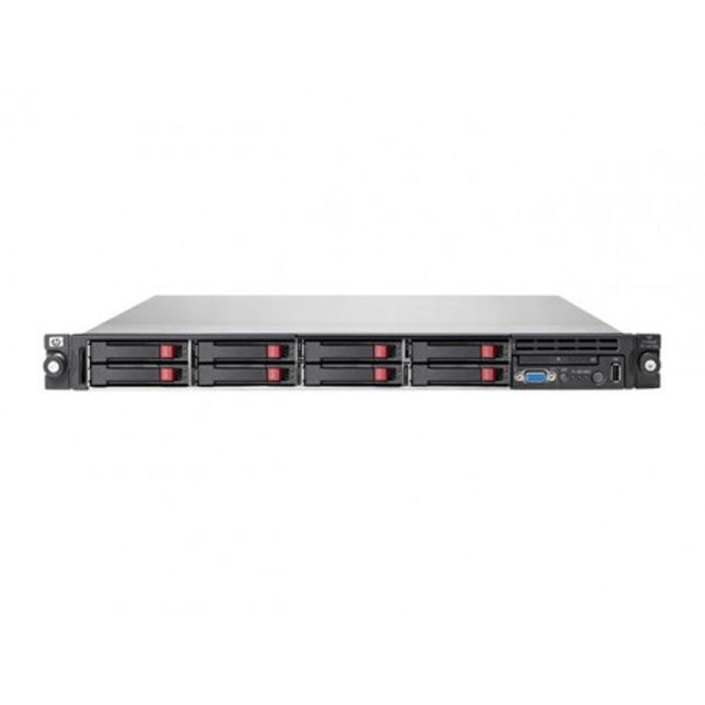 Сервер HP DL360R06 E5504 (Rack1U XeonQC 2.0Ghz(4Mb) /1x2GbUD/P410iwBBWC(512Mb/RAID 5/5+0/1+0/1/0) /1x146Gb10k(4(8up)) SFF/DVDRW/iLO2std/2xGigEth/1xR PS460 470065-181