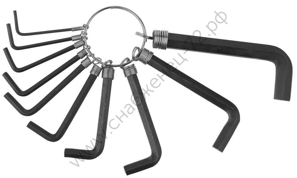 DEXX 10 шт, 1.5-8 мм, Набор имбусовых ключей (27403-H10)