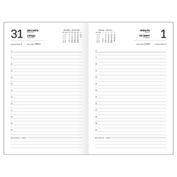 Ежедневник датированный 2026, А5, 7БЦ BG"Monochrome. Matcha", мятный, soft touch DdА5_09620
