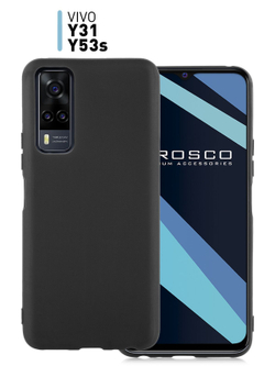 Чехол ROSCO для Vivo Y31;Vivo Y53s 4G;Vivo Y53s 5G (арт. VV-Y31-COLOURFUL-BLACK )