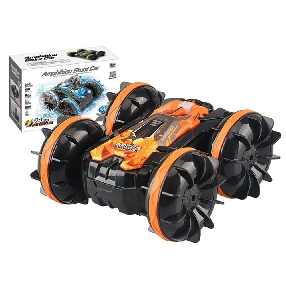 Дрифт машинка Перевертыш "Amphibiou Stunt Car" вездеход Амфибия на Р/У (по воде и земле)