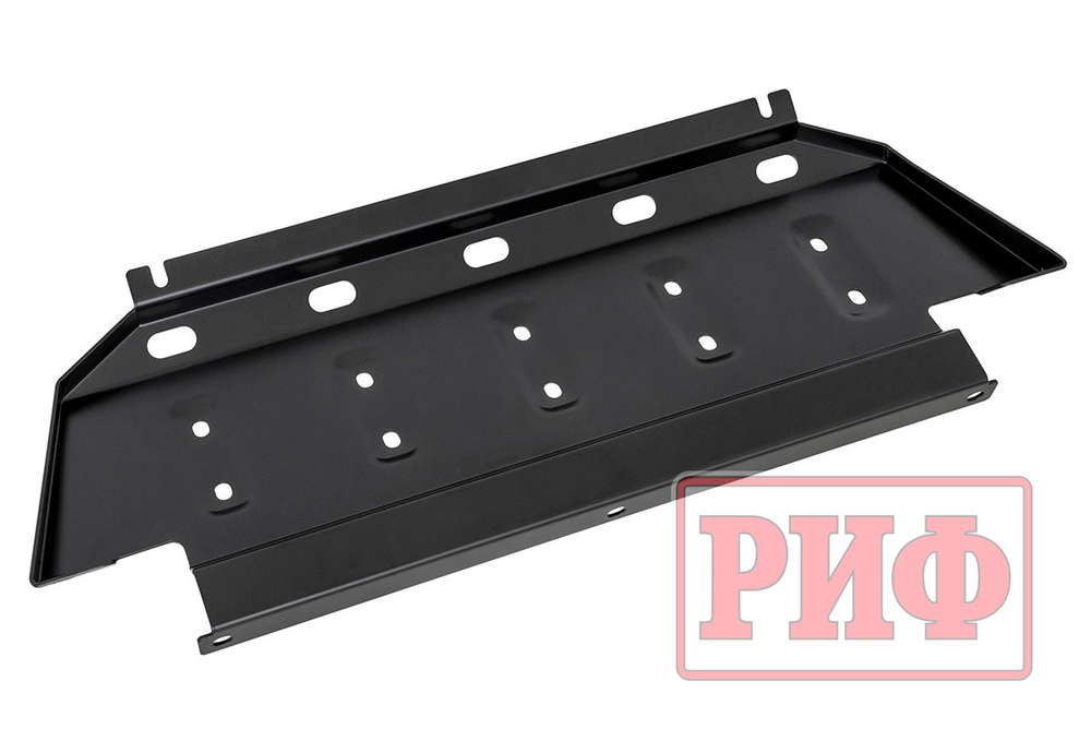 Бампер силовой передний Mitsubishi Pajero IV под площадку для лебёдки RIFPJR-30000 с защитой радиатора РИФ