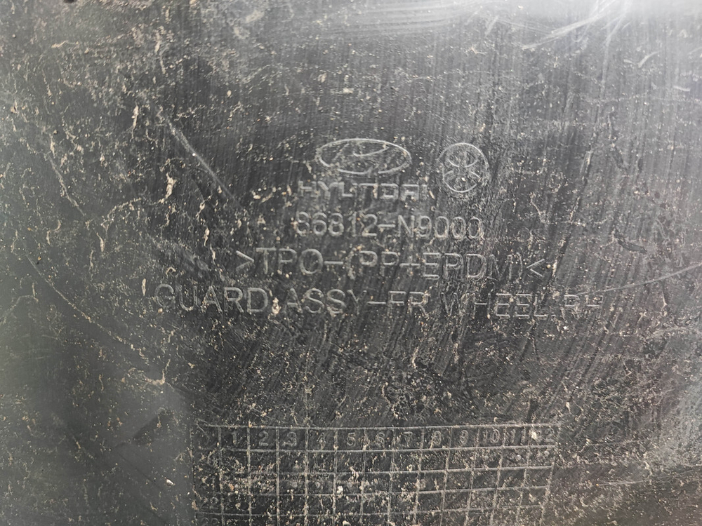 Подкрылок передний правый Hyundai Tucson 4 (NX4) 20-нв Б/У Оригинал 86812N9000