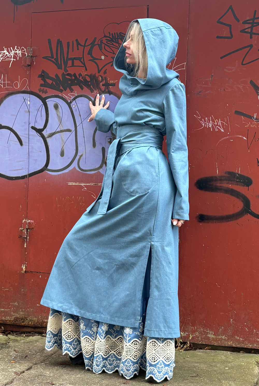 Платье Assassin /джинс голубой