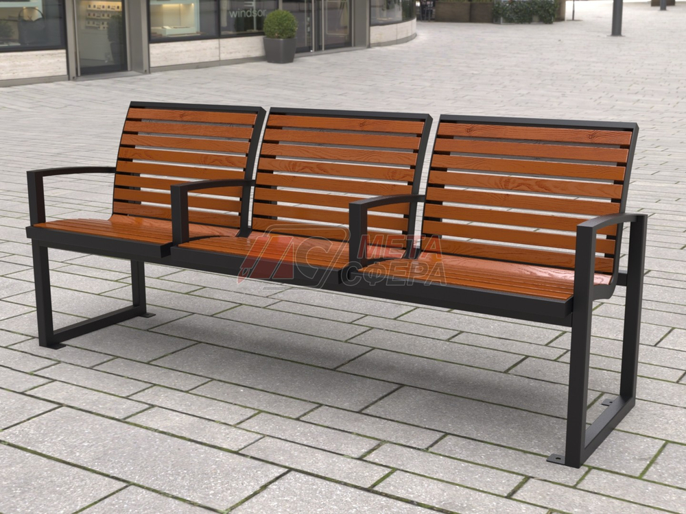 Скамейка Ньюпорт 3 места