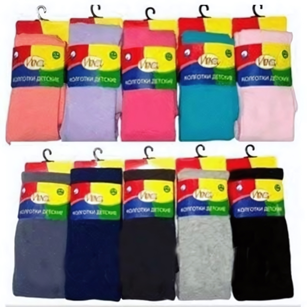 Колготки детские К 66 р.104 разноцветный принт (Игла), 1 шт.