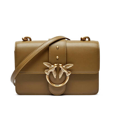 Кожаная сумка через плечо LOVE ONE MINI CL PLTT Pinko - оливковый(100059 A0F1)