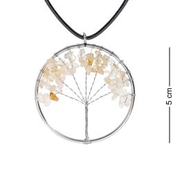 NP-02/2 Кулон с камнями «Цитрин»