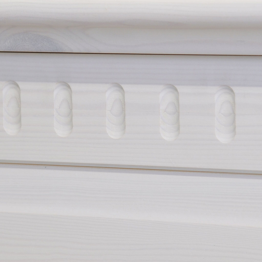 Кровать 160х200 Боцен из натурального дерева, белая