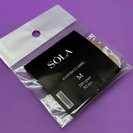 SoLa Classic - Сменные файлы к диску для педикюра M - 240гр, 50шт