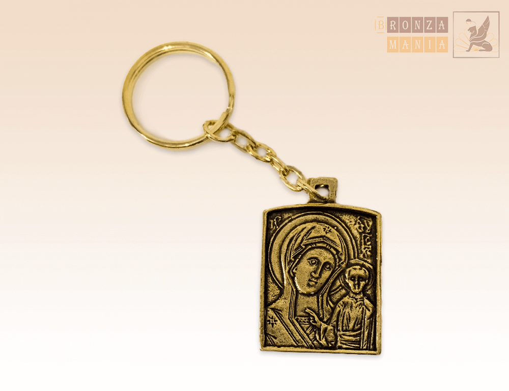 брелок Оберег Казанская Божья Матерь (квадрат)