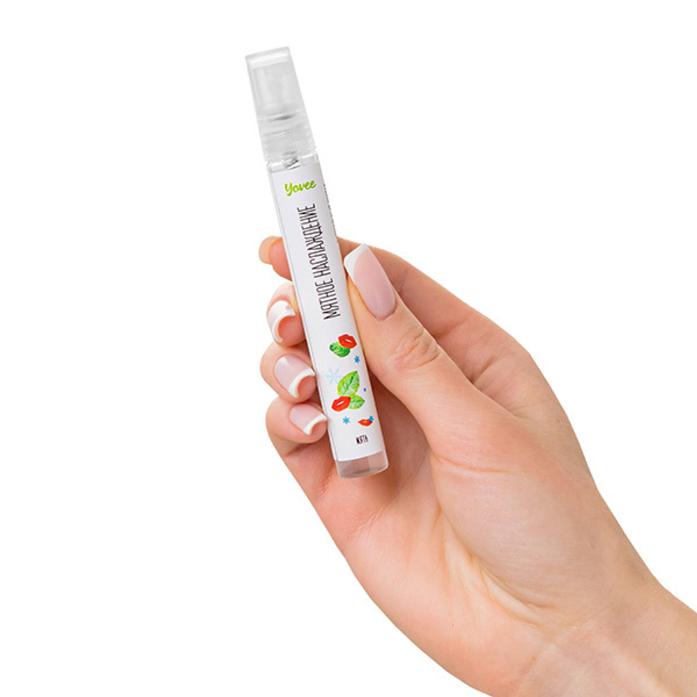 Охлаждающе-возбуждающий оральный спрей со вкусом мяты ToyFa Yovee Мятное наслаждение 10мл