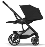 Коляска Cybex Balios S Lux BLK complete Aton S2 Lava Grey 3 в 1 Moon Black с дождевиками
