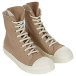 Rick Owens DRKSHDW High top Canvas Shoes Women"s Beige