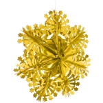 Украшение фольгированное «Сказочная снежинка» d-30 см, Золото