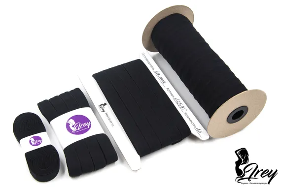 170 626/15 ОПТ Бейка окантовочная Lauma Fabrics, 15 мм, черный 170