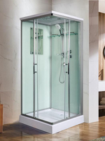 Душевая кабина WeltWasser  WW500 LAINE  904 90х90 см,  прозрачное стекло, поддон низкий, крыша, гидромассаж