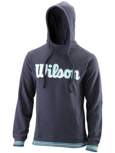Мужская теннисная кофта Wilson Chi Script PO Hoody-Slimfit M - outer space