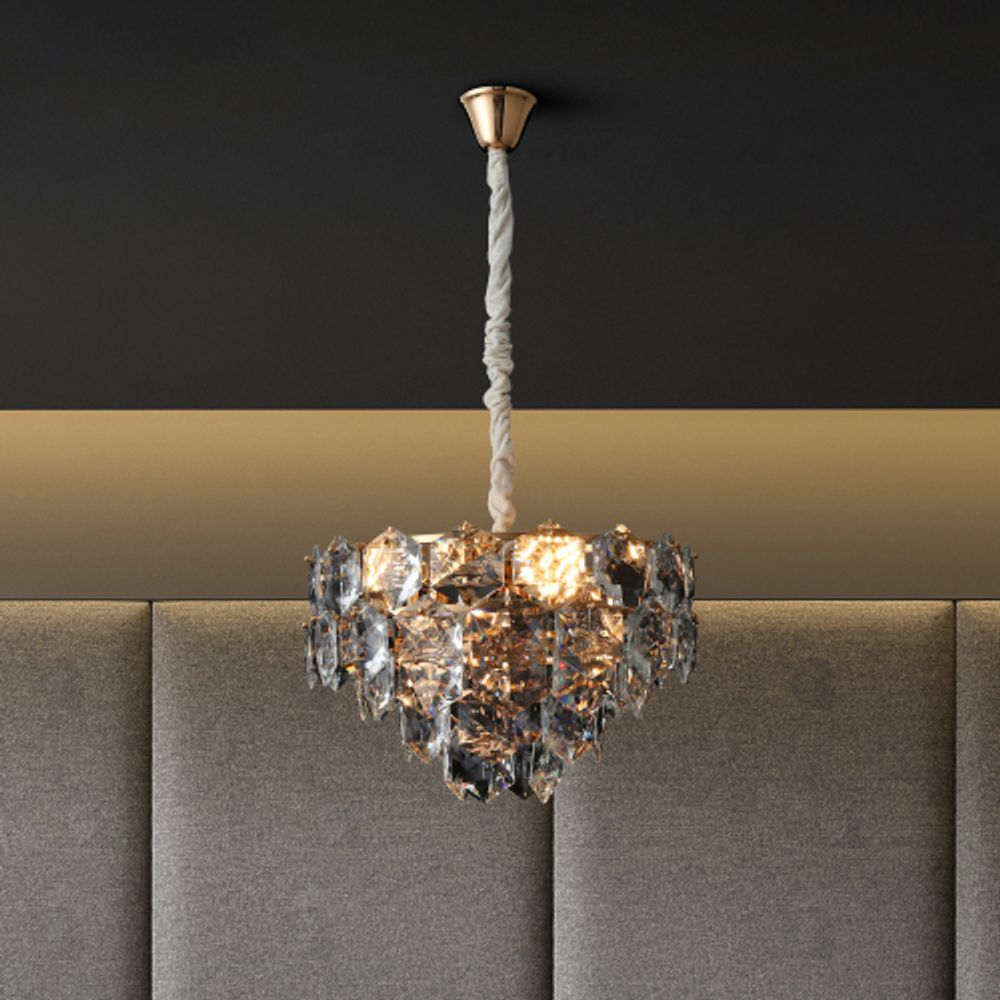 Люстра Rivoli Rike 1023-208 8 * Е14 40 Вт хрусталь классика | Rivoli