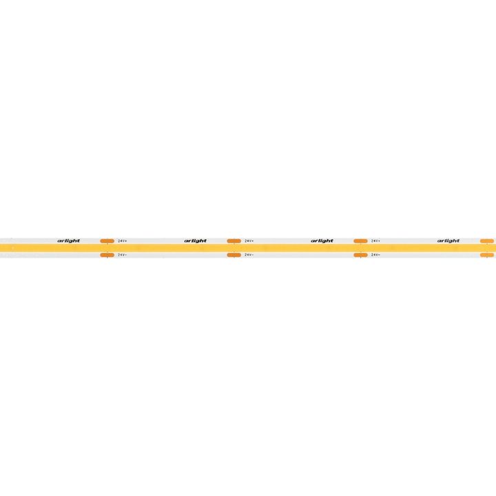 Светодиодная лента Arlight 6W/m 480LED/m CSPSMD теплый белый 4M COB-X480-6mm 24V Warm2700 039055