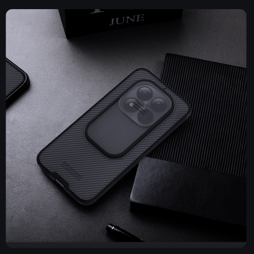 Чехол прозрачный тонированный от Nillkin для Xiaomi Redmi Note 15 Pro 5G, серия CamShield Pro (защитная сдвижная шторка для камеры)