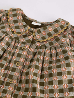 Платье и колготки в комплекте для девочки Next B49-199, Коричневый, Бежевый