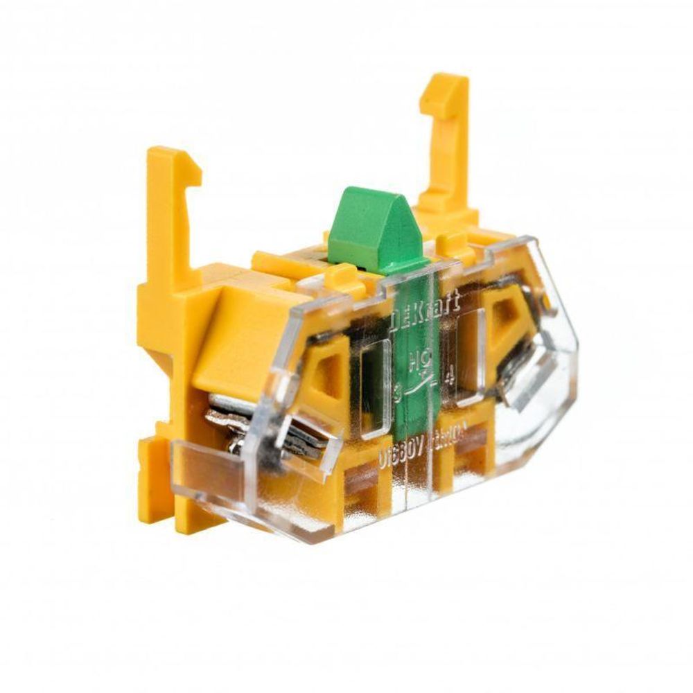 Контакт дополнительный ДК-22 1НО для устройств управления и сигнализации DEKraft 25100DEK Контакт дополнительный ДК-22 1НО для устройств управления и сигнализации DEKraft 25100DEK