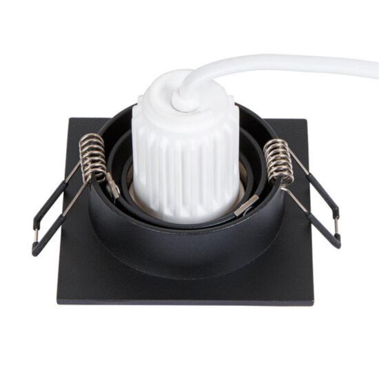 A2068PL-1BK Светильник потолочный встраиваемый TARF MINI для MR11 75x75x22мм черный IP20 монтаж Ø65мм