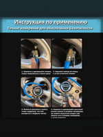 Пистолет для подкачки шин с манометром давления, цифровой дисплей