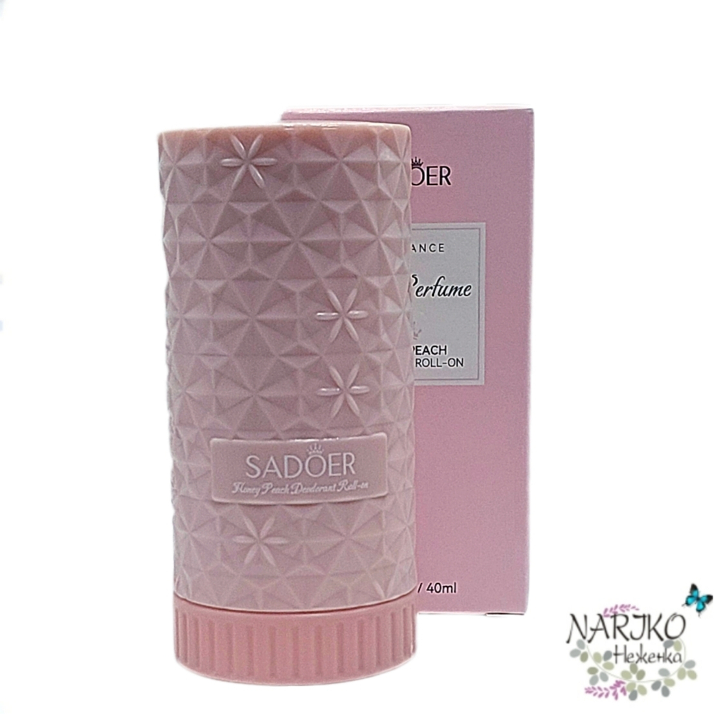 Дезодорант роликовый Сочный персик SADOER Body Perfume HONEY PEACH парфюмированный, 40 мл.