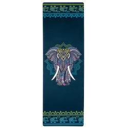 Тревел коврик для йоги Elephant Blue 185*61*0,1 см из микрофибры и каучука