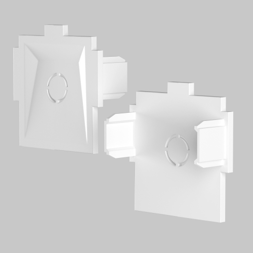 Комплект заглушек к встраиваемому шинопроводу 2шт Maytoni Radity TRA084EC-12W