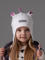 Шапка весенняя/осенняя вязаная (Молоко) UNIC