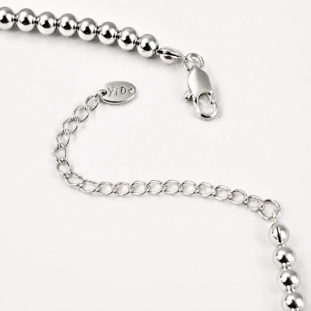 Колье-чокер YIDA «Серебряные бусины» Silver