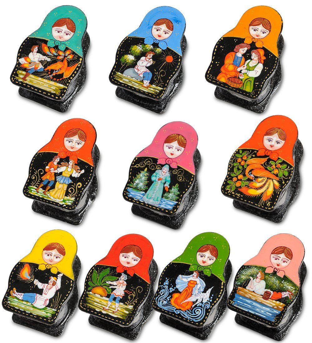 Народные промыслы ШК-12/ 2 Шкатулка «Матрешка» в асс.