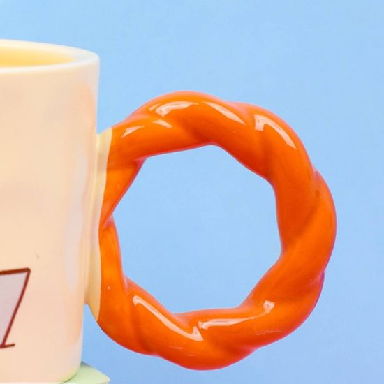 Кружка керамическая Капибара Work, желтый 400мл