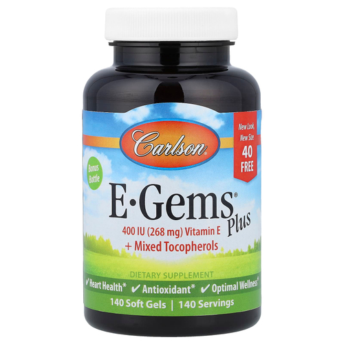 Carlson, E-Gems® Plus, 140 капсул