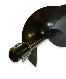 Шнек для мотобура однозаходный по грунту, с несъемными ножами Диаметр 150 мм / Принадлежности для инструментов